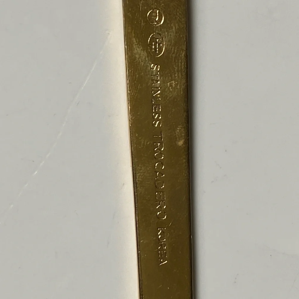 Golden Trocadero Solid Casserole Serving Spoon 8.25